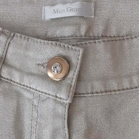 Gold metallic Jeans - Miss Grant - girls size 6/7 - Italian - Picture 6 of 6